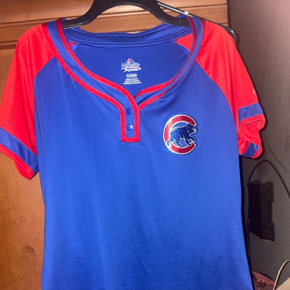 Womens Majestic Chicago Cubs Jersey CoolBase Size XL